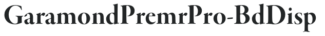 GaramondPremrPro-BdDisp preview