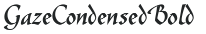 Gaze Condensed Bold preview