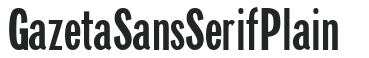 Gazeta Sans Serif Plain preview