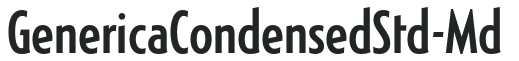 GenericaCondensedStd-Md preview