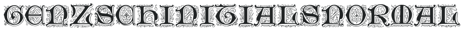GenzschInitials-Normal letters preview