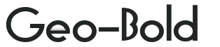 Geo-Bold preview