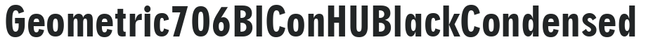 Geometric 706 BlConHU Black Condensed preview
