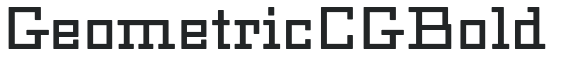 Geometric CG Bold preview