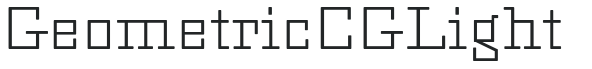 Geometric CG Light letters preview