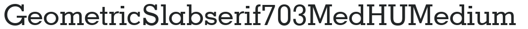 Geometric Slabserif703 MedHU Medium preview