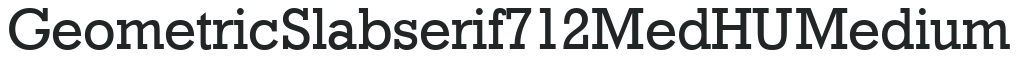 Geometric Slabserif712 MedHU Medium preview