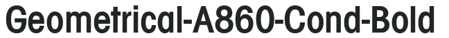 Geometrical-A860-Cond-Bold preview
