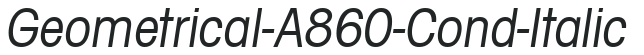 Geometrical-A860-Cond-Italic preview