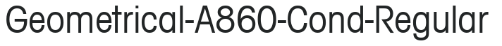 Geometrical-A860-Cond-Regular preview