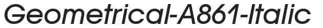 Geometrical-A861-Italic preview