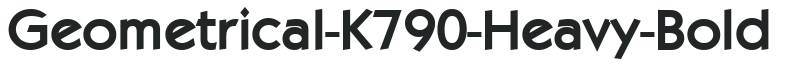 Geometrical-K790-Heavy-Bold preview