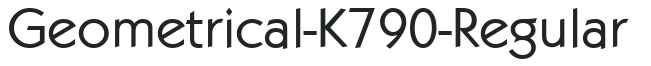 Geometrical-K790-Regular preview