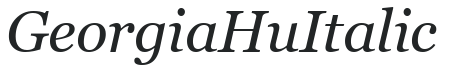 Georgia Hu Italic preview