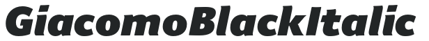 Giacomo Black Italic preview