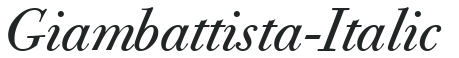 Giambattista-Italic preview
