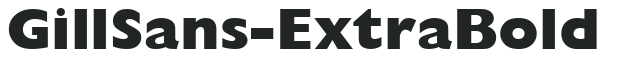 GillSans-ExtraBold preview