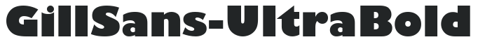 GillSans-UltraBold preview