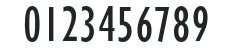 GillSansMTPro-Condensed numbers preview
