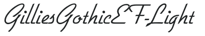 GilliesGothicEF-Light preview