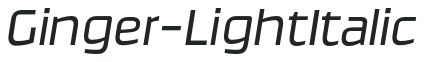 Ginger-LightItalic preview