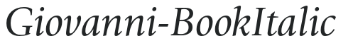 Giovanni-BookItalic preview