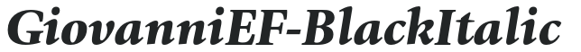 GiovanniEF-BlackItalic preview