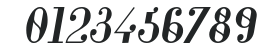 Glamor-BoldItalic numbers preview