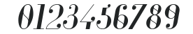 Glamor-Italic numbers preview
