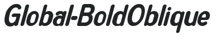 Global-BoldOblique preview