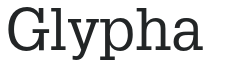 Glypha letters preview
