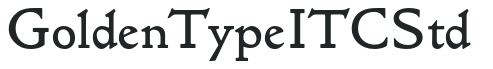 GoldenTypeITCStd letters preview