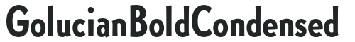 GolucianBoldCondensed preview
