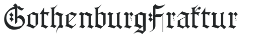 Gothenburg Fraktur preview