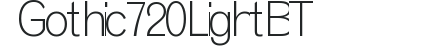 Gothic 720 Light BT preview