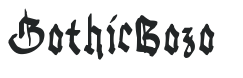 Gothic Bozo preview