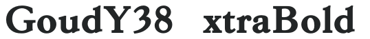 GoudY38ExtraBold preview