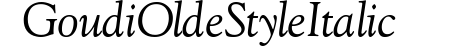 Goudi Olde Style Italic preview