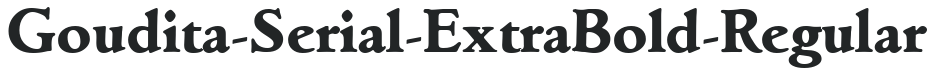 Goudita-Serial-ExtraBold-Regular preview