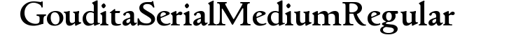 Goudita-Serial-Medium-Regular preview