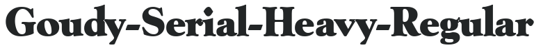 Goudy-Serial-Heavy-Regular preview