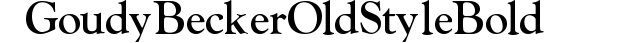 Goudy_Becker_Old_Style_Bold preview