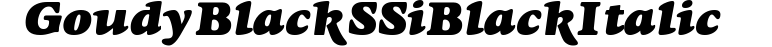 Goudy Black SSi Black Italic preview