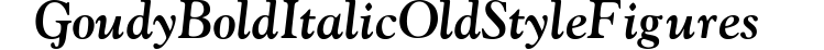 Goudy Bold Italic Old Style Figures preview