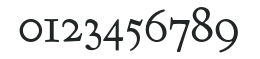 Goudy Bookletter 1911 numbers preview