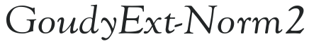 GoudyExt-Norm 2 preview