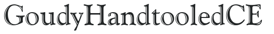 Goudy Handtooled CE preview