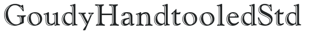 GoudyHandtooledStd letters preview