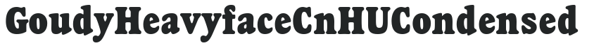 Goudy Heavyface CnHU Condensed preview