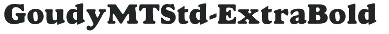 GoudyMTStd-ExtraBold preview